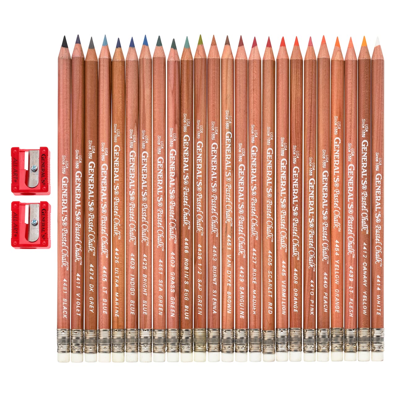 General&#x27;s&#xAE; MultiPastel&#xAE; Pastel Chalk Pencil 24 Color Set